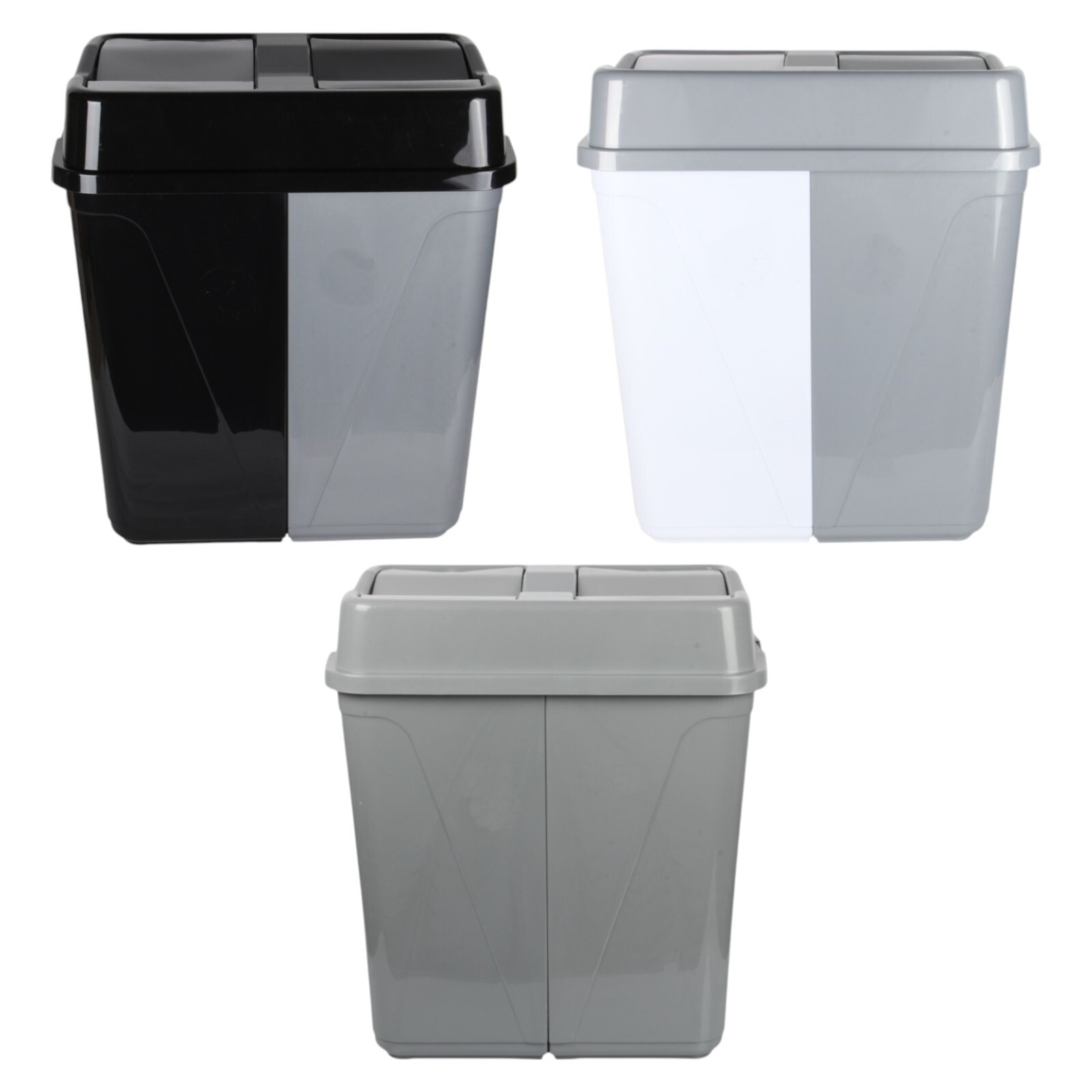 100L Double Bin. Waste Separation Recycling Bin. Dual
