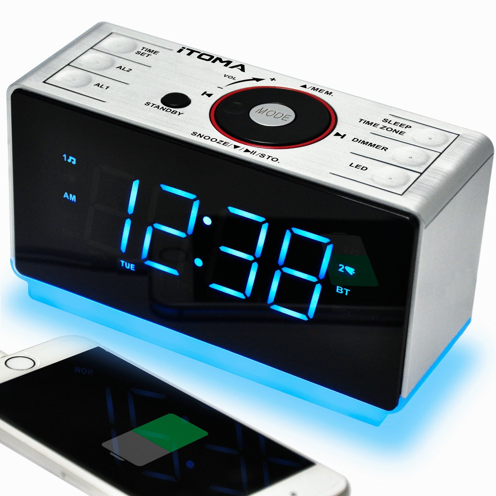 Radio With Bluetooth Speaker Charging Station Usb For Gift