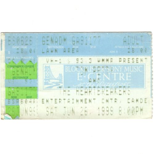 TOM PETTY & THE HEARTBREAKERS Concert Ticket Stub CAMDEN NJ 6/26/99 ECHO Rare