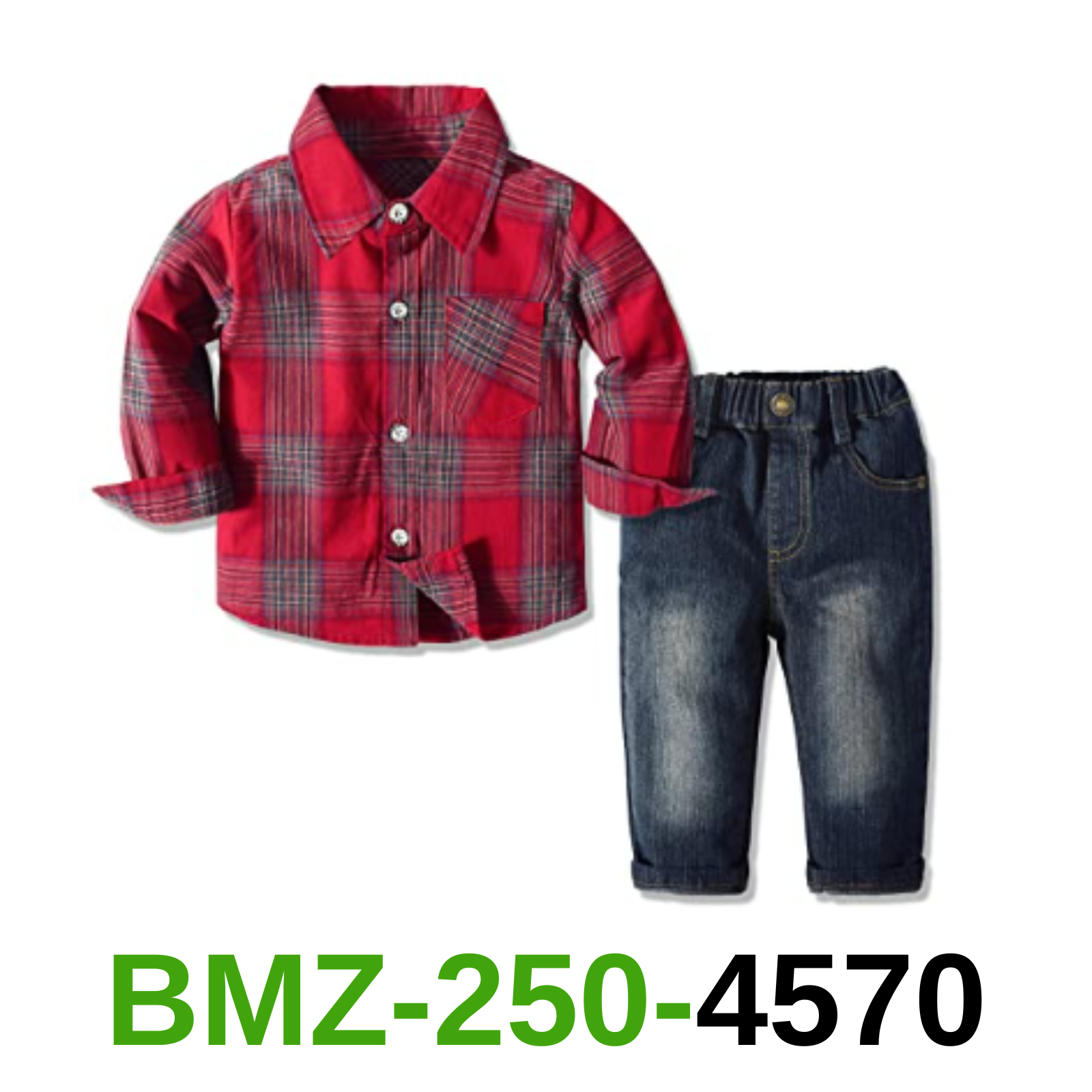 Yilaku Baby Boy Clothes Toddler Boy Dress Outfits with Cotton Shirt + Jean, 1-2Y