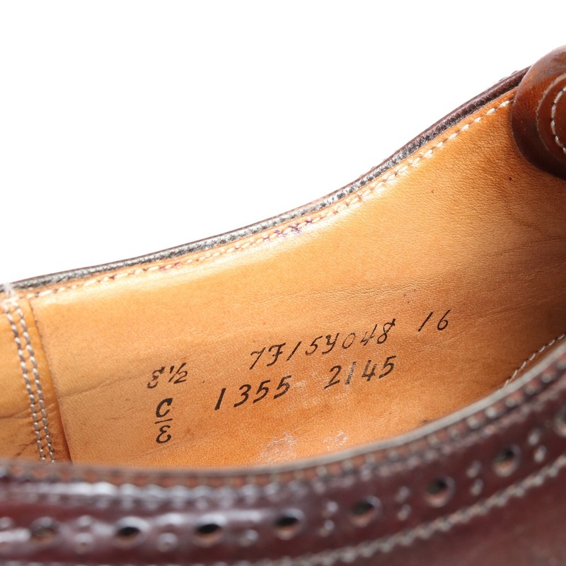 ALDEN MEN'S COLOR 8 SHELL CORDOVAN MEDALLION TIP BLUCHER ALDEN MEN'S COLOR 8 SHELL CORDOVAN MEDALLION TIP BLUCHER