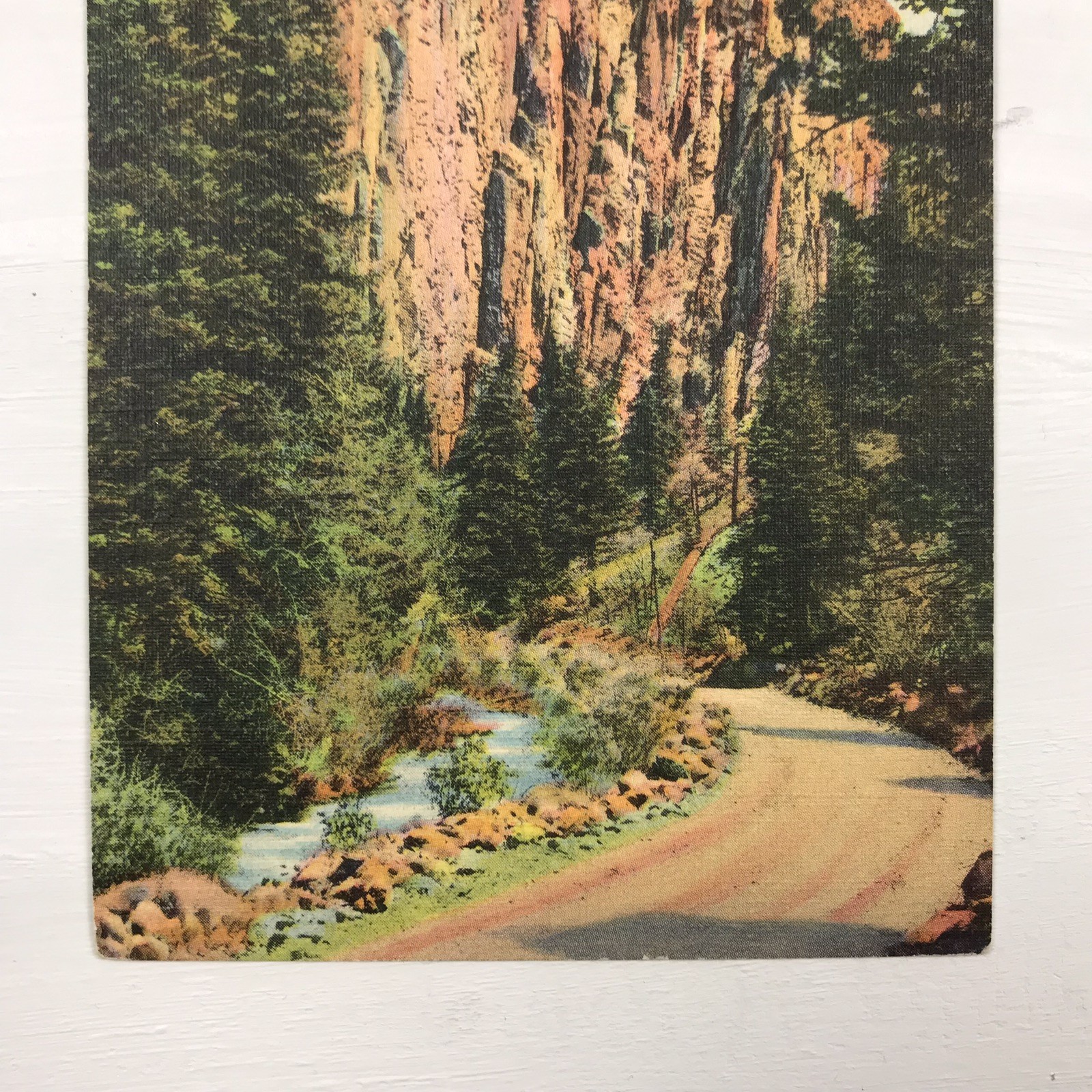 C. 1930s Palisades In Cimarron Canyon New Mexico NM Colored Vintage Postcard
