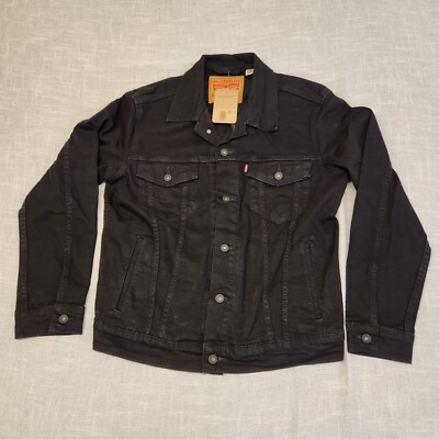 Levi's Trucker Denim Jacket Mens Size M Black