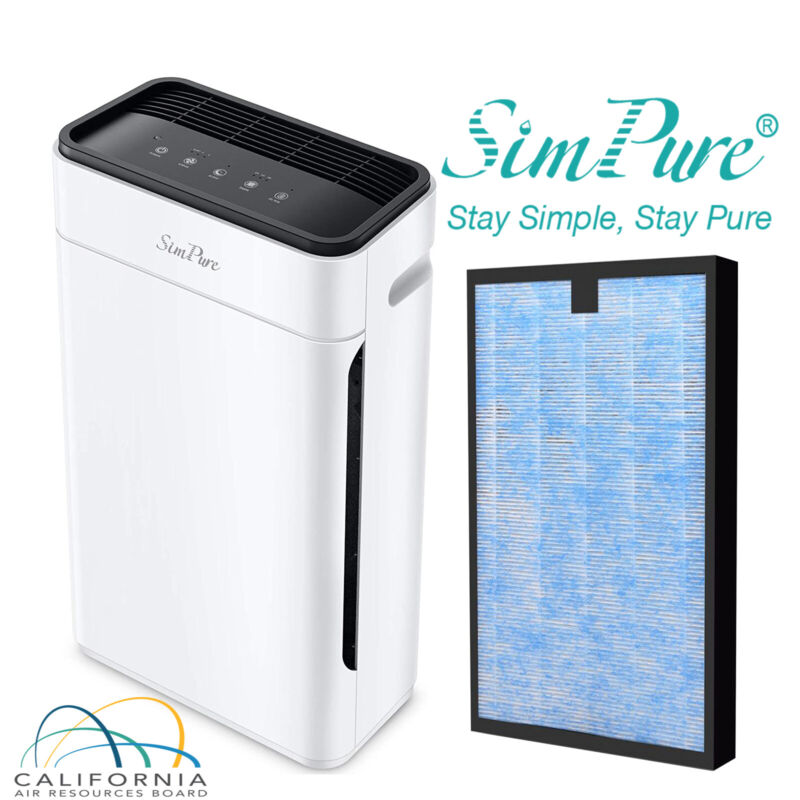 Home Air Purifier Large Room Air Cleaner Dust Allergies Mold