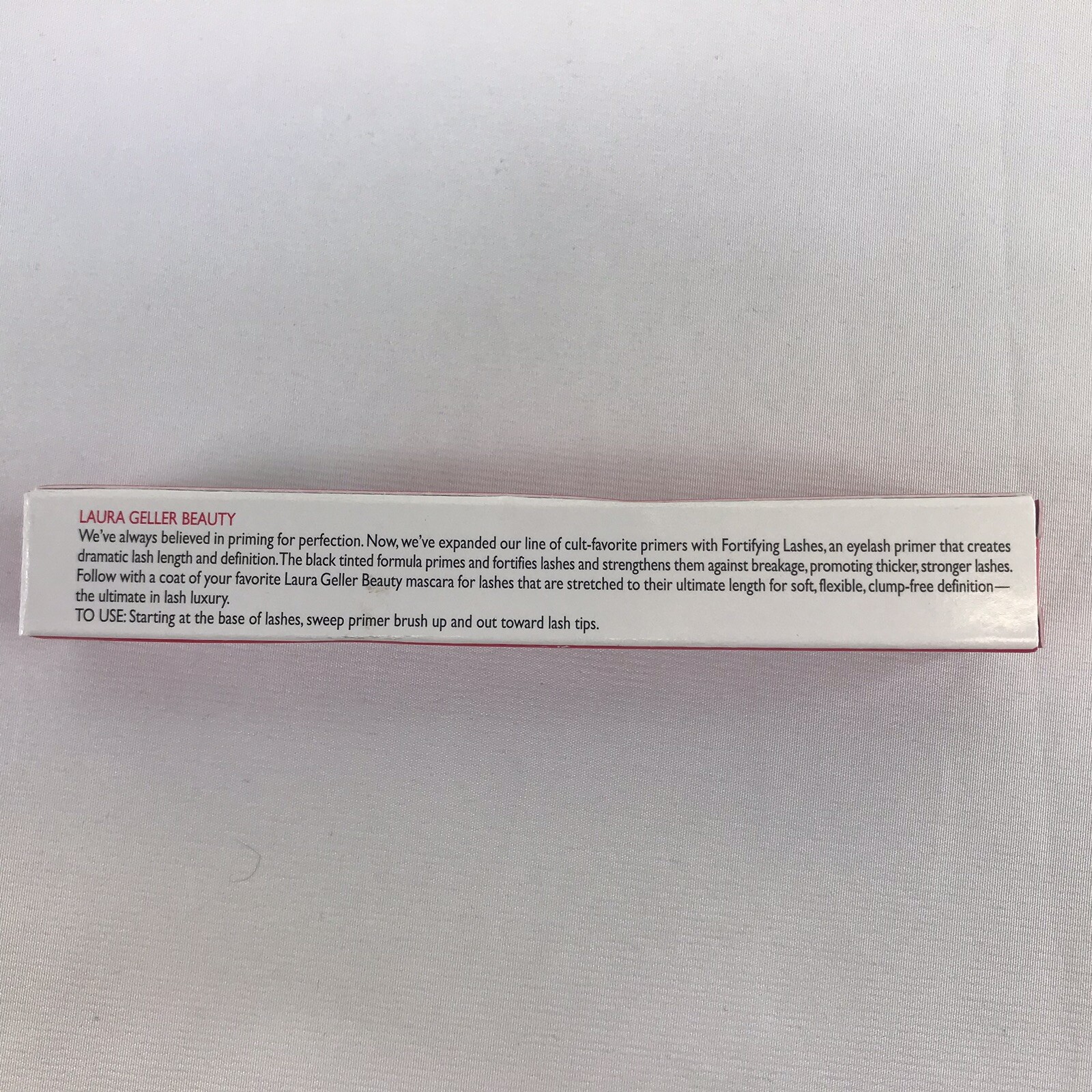 LAURA GELLER Fortifying Lashes Eyelash Primer Black .25 oz Full Size New in Box