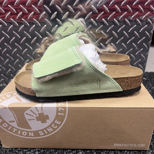 Stussy × BIRKENSTOCK Solana Washed Green Buy Stussy x Solana 'Washed Green' - 1027695 | GOAT