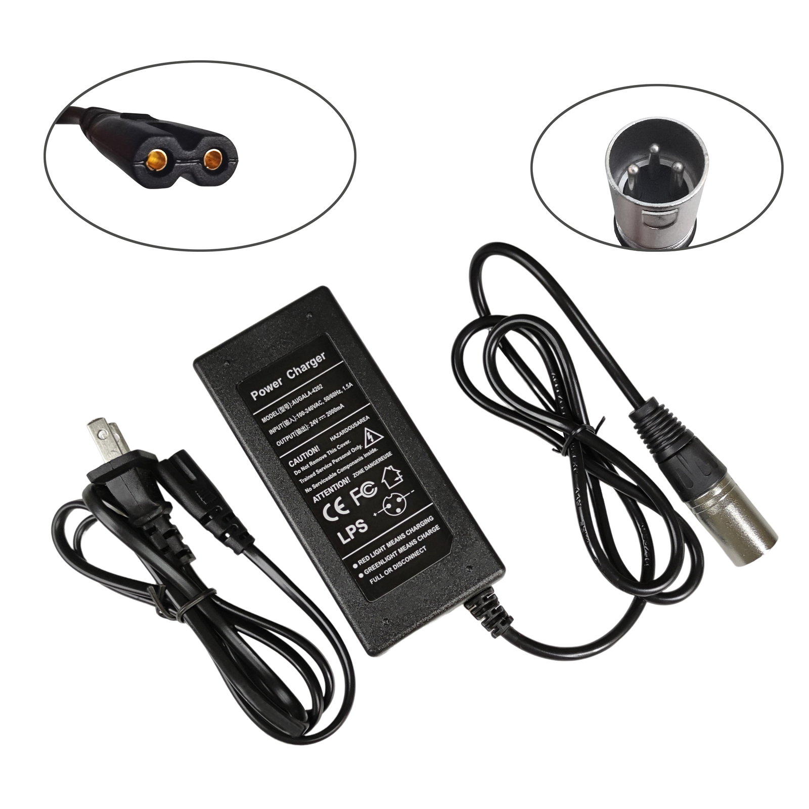 Charger For Jazzy Power Chair Xlr Mobility Rascal 370 Fold & Go