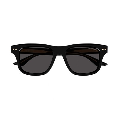 MONTBLANC MONT BLANC MB0319S-001 BLACK BLACK GREY SUNGLASSES