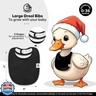Giggly Goose 3 Pack Baby Bibs for Boys and Girls | Cotton, Absorbent Drooling and Teething Bib - Thick, Adjustable Snap-on (White Toddler Bibs)