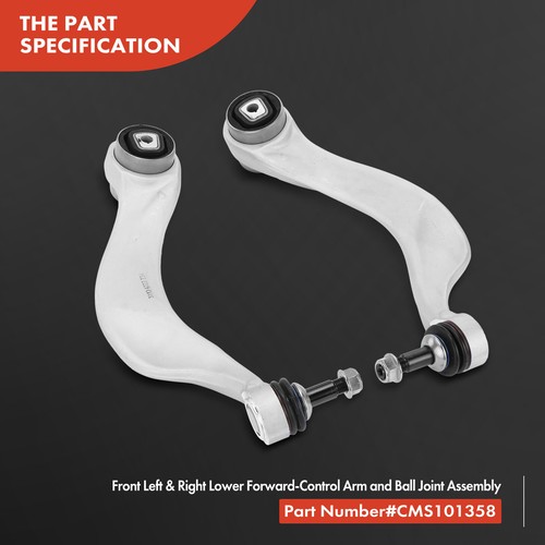 2Pcs Front Lower Forward Control Arm w/ Ball Joint for BMW 535i 650i 750i xDrive