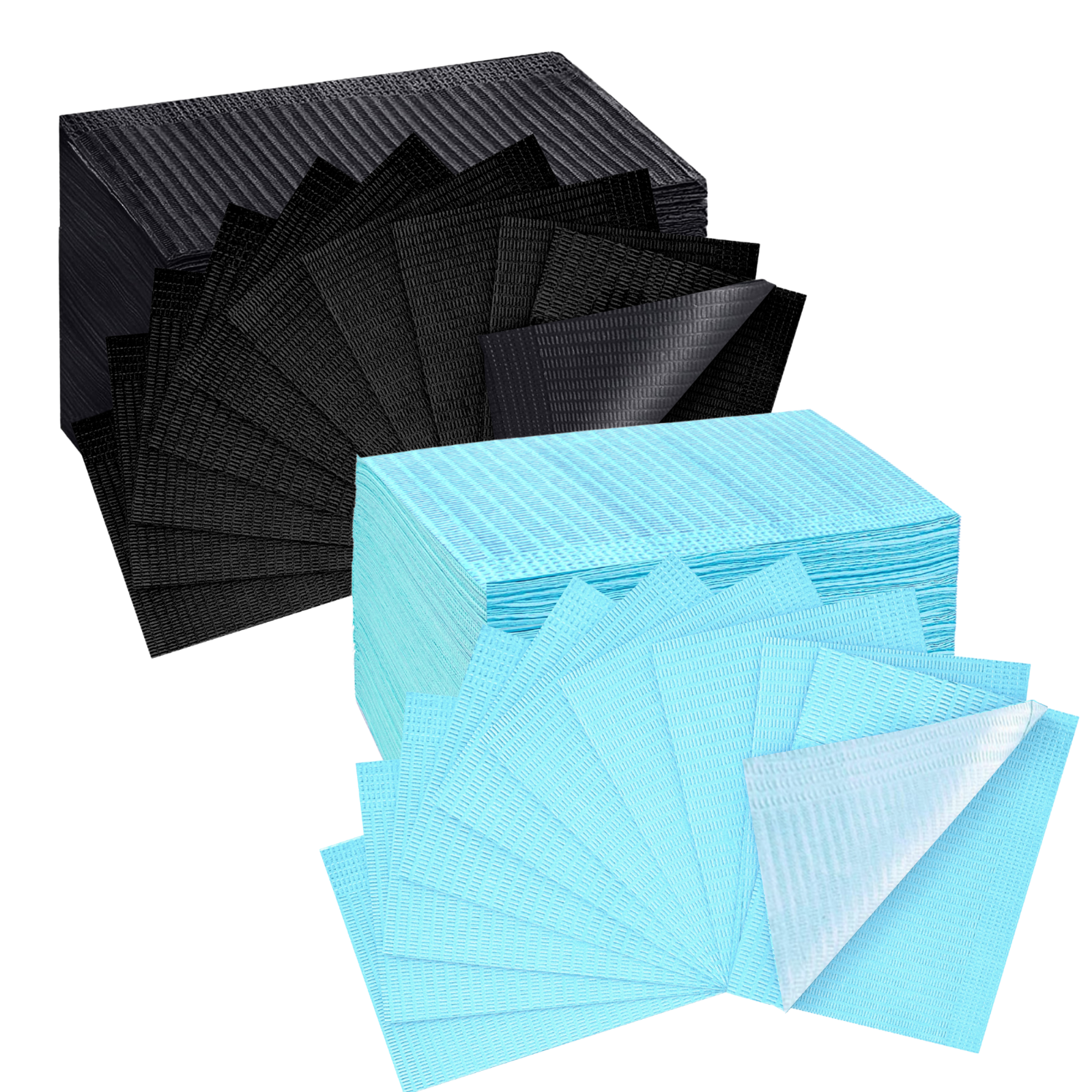 Disposable Dental Bib 13"x 18" - 3 Ply Waterproof Tattoo Bib Sheet for Patients