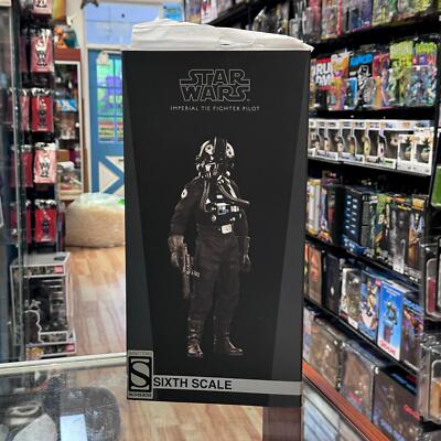 Imperial Tie Fighter Pilot (Star Wars, Sideshow) OPEN BOX