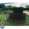 Midremer Swing Cover Chair Bench Replacement Cover, 2/3 Seat 600D Thickened Oxford Waterproof Swing Seat Cover for Outdoor Patio Garden Swing Chair (Black, 45.2 x 18.9 x 18.9 Inch)