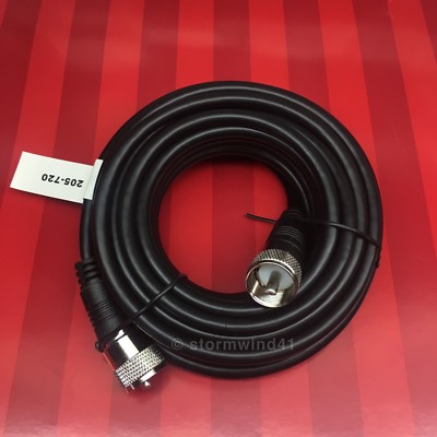 NEW 20 ft RG-8X coaxial coax UHF male PL-259 antenna cable 50 ohm *USA Seller*. Buy it now for 14.99