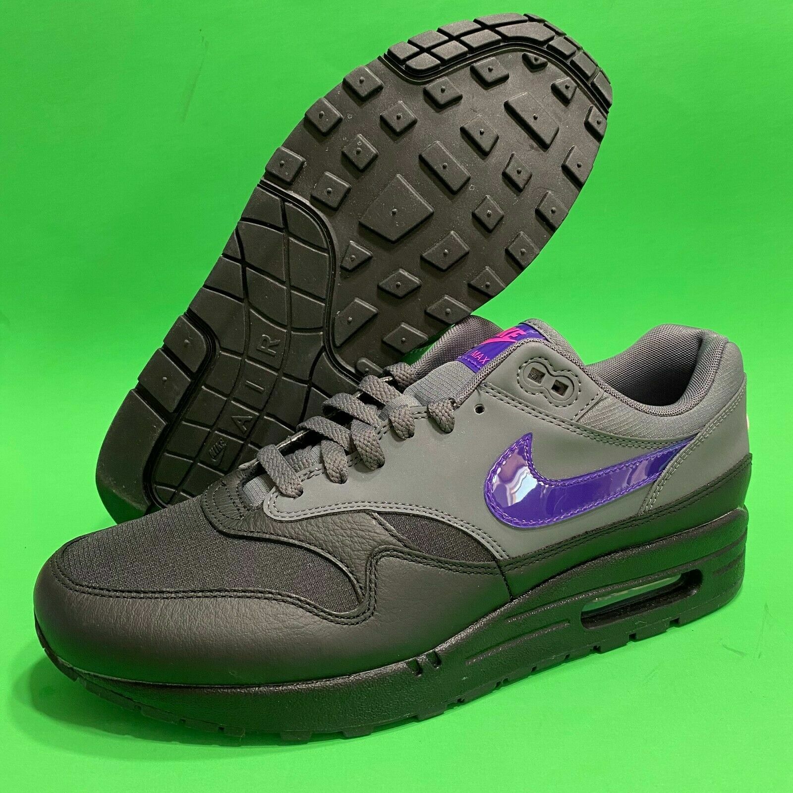 nike air max 1 black grey purple pink