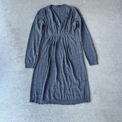 sisley womens long sleeve gray dress size S