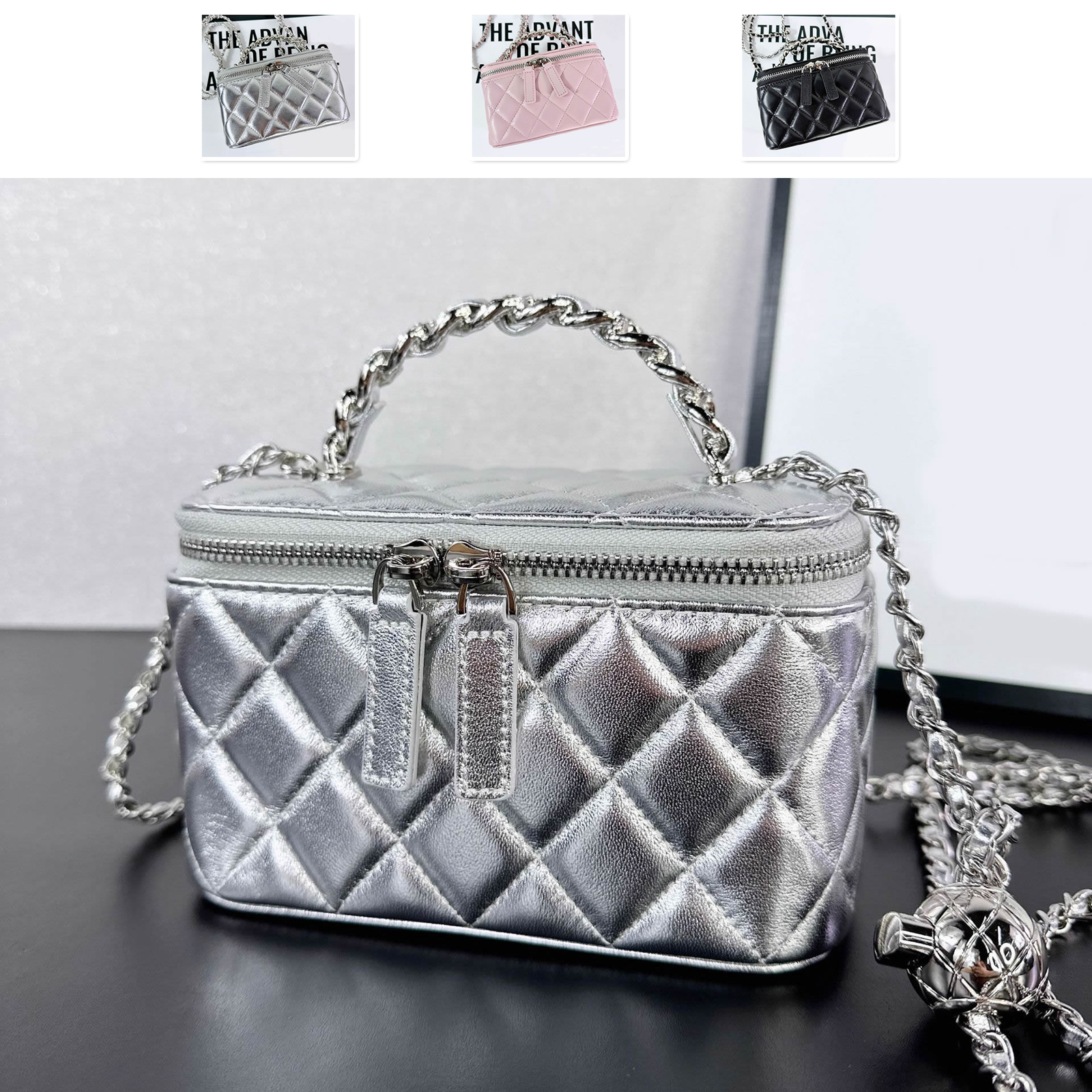 バッグ HLT Jacquard Vanity Bag - silver silver s-l1200.jpg