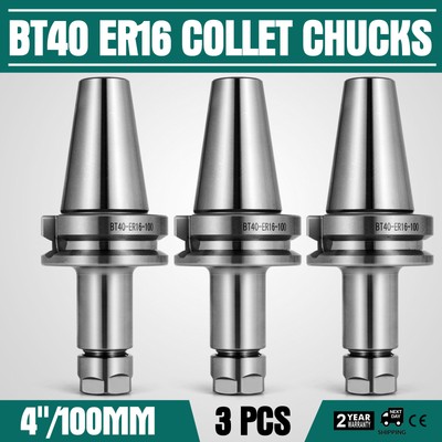 BT40-ER20 COLLET CHUCK W 2.75/" GAGE LENGTH---4 CHUCKS--Tool Holder Set