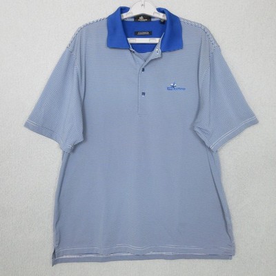 Kelly Plantation Polo Shirt Mens Medium Striped Golf DriWay Moisture Wicking