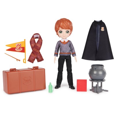 Harry Potter, 8-inch Ron Weasley Doll 12-Piece Back to Hogwarts Gift Set with...