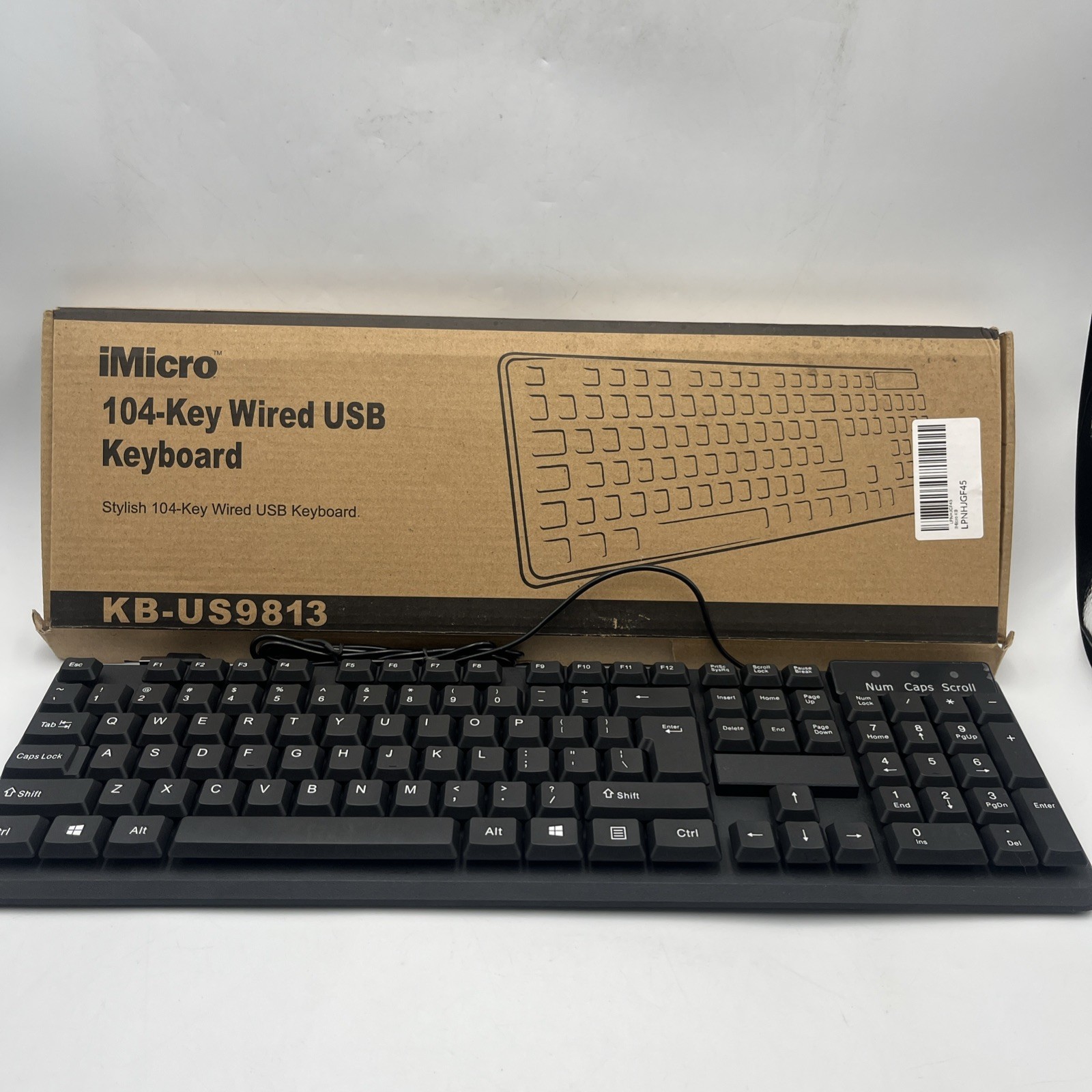 New iMicro KB-US9813 104-KEY WIRED USB KEYBOARD *OB*
