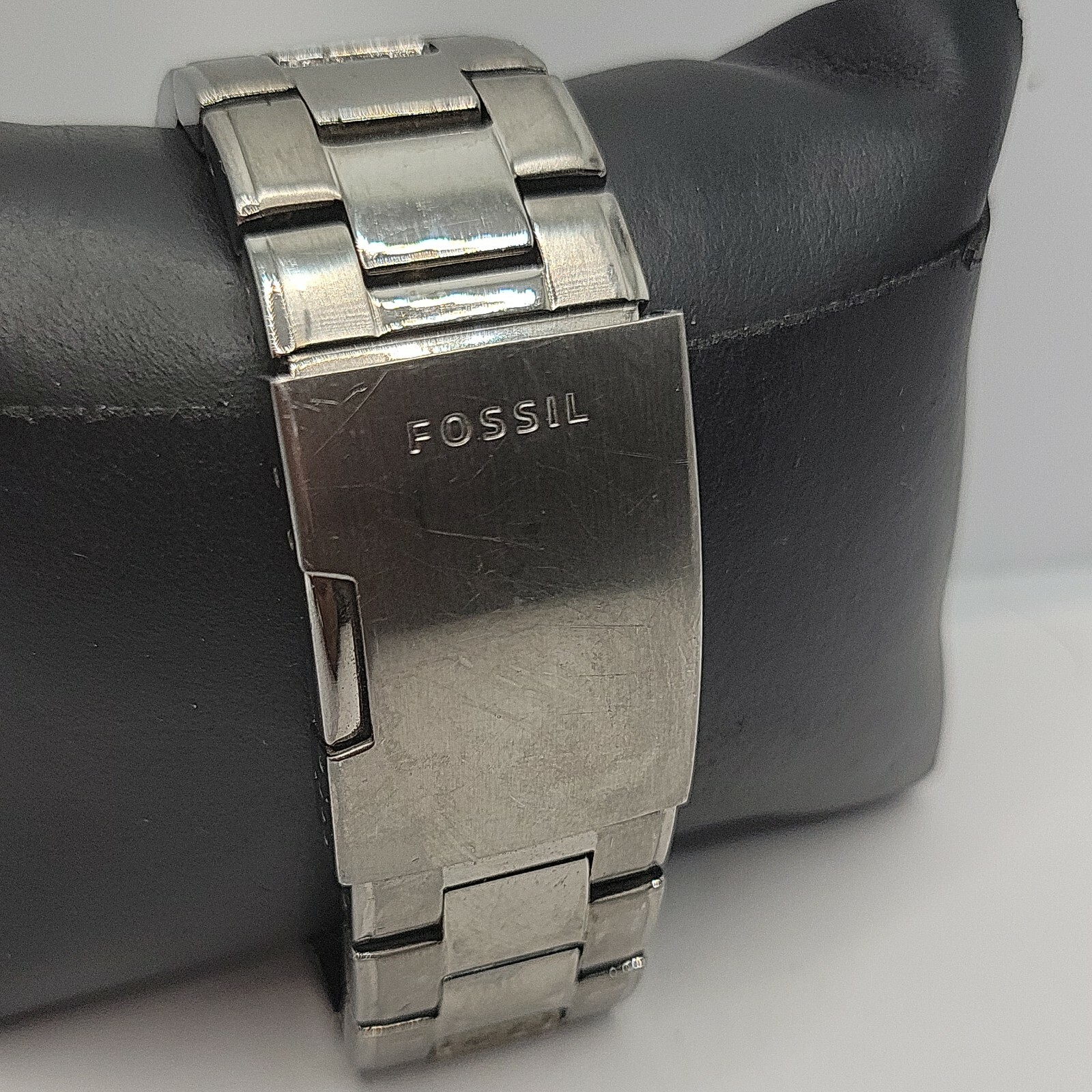 Fossil Grant FS4584 Men's Silver Stainless Steel Analog Dial