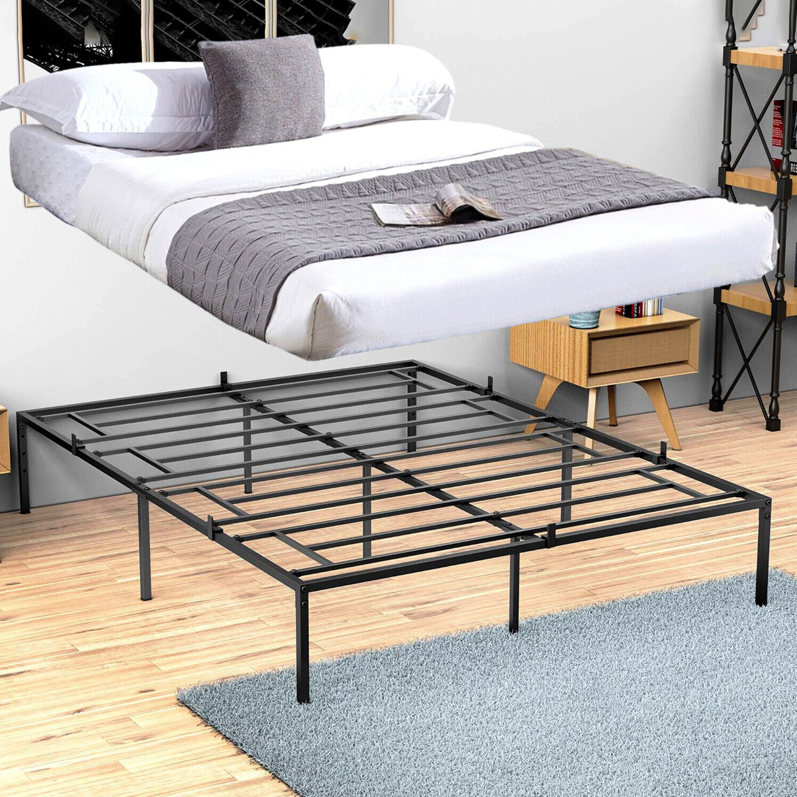 Metal Platform Slat Support Sturdy Steel