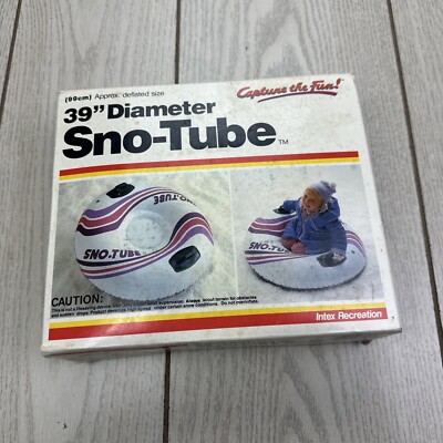 Vintage Intex 39 Inch Sno-Tube 1987 Snow Or Water Fun 68202 -