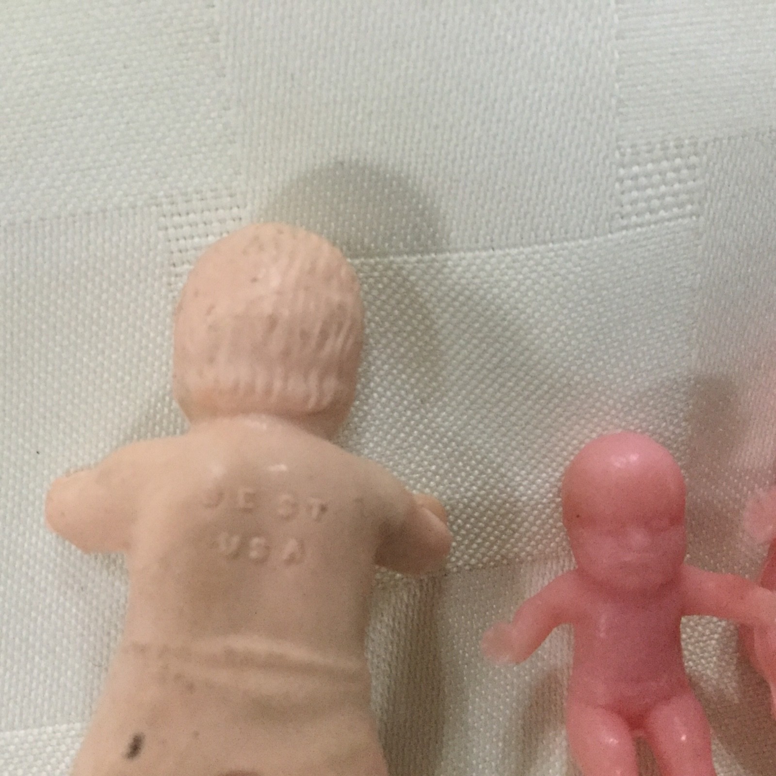 Vintage BEST Hard Plastic Diapered Baby Doll, USA Plus 4 Small Babies, G2