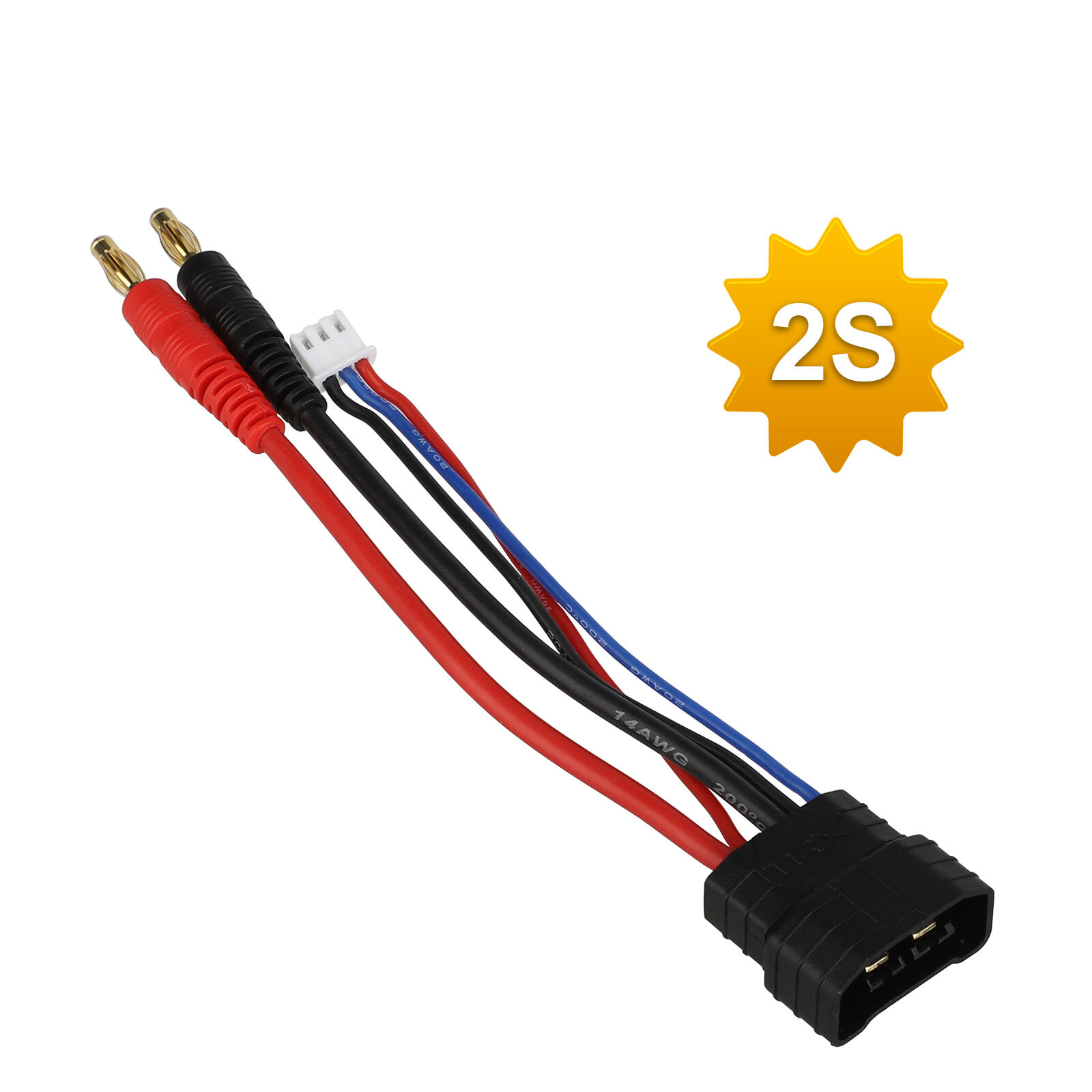 Lipo Battery Bullets Connector Cable Adapter For Traxxas Trx