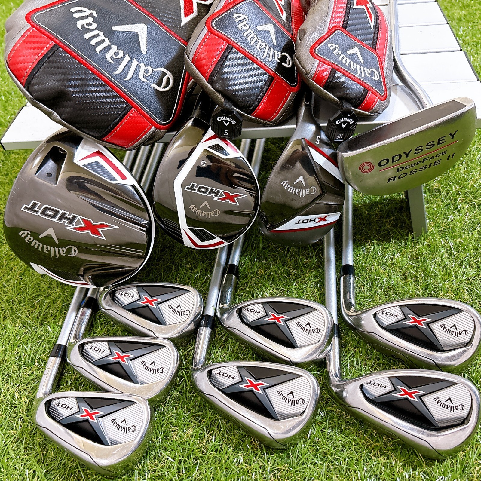 Callaway - かずキャロウェイ XHOT  7W レフティ Callaway X HOT Men's Golf Club Set No Bag Flex-R Right