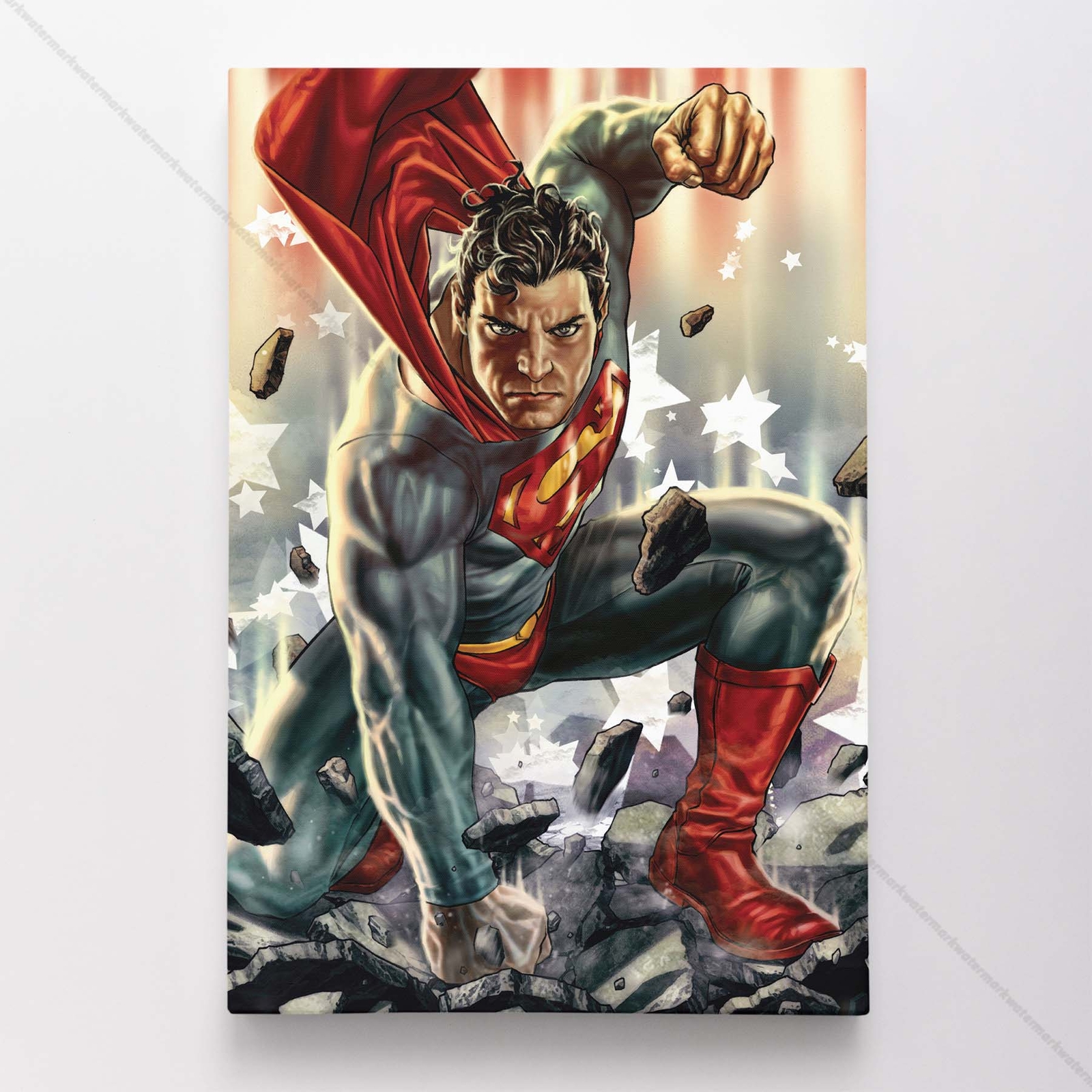 Superman Poster Canvas Comic Book Cover Art DC Print #60035