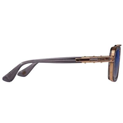 Pre-owned Dita Lxn-evo Dts403-a-02 Crystal Grey White Gold Blue Flash Mirror Sunglasses In Grey Blue Flash Mirror