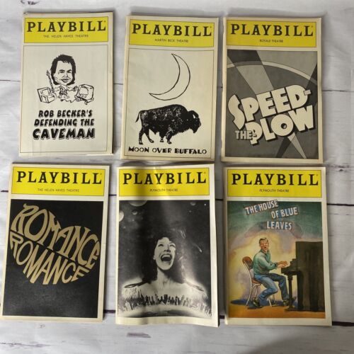 Lot of 27 Vintage Broadway Playbills,  1970s-1990s w/inserts Hello Dolly Magic