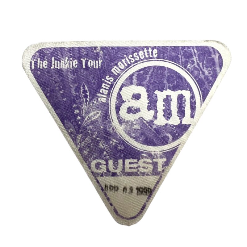 Alanis Morissette 1999 Junkie Tour Guest Pass • April 3, 1999 San Diego
