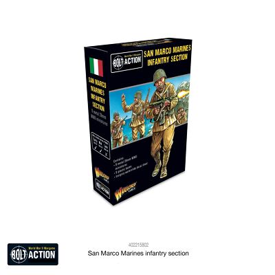 Игры Warlord Bolt Action San Marco Marines Пехотная секция WLG 402215802