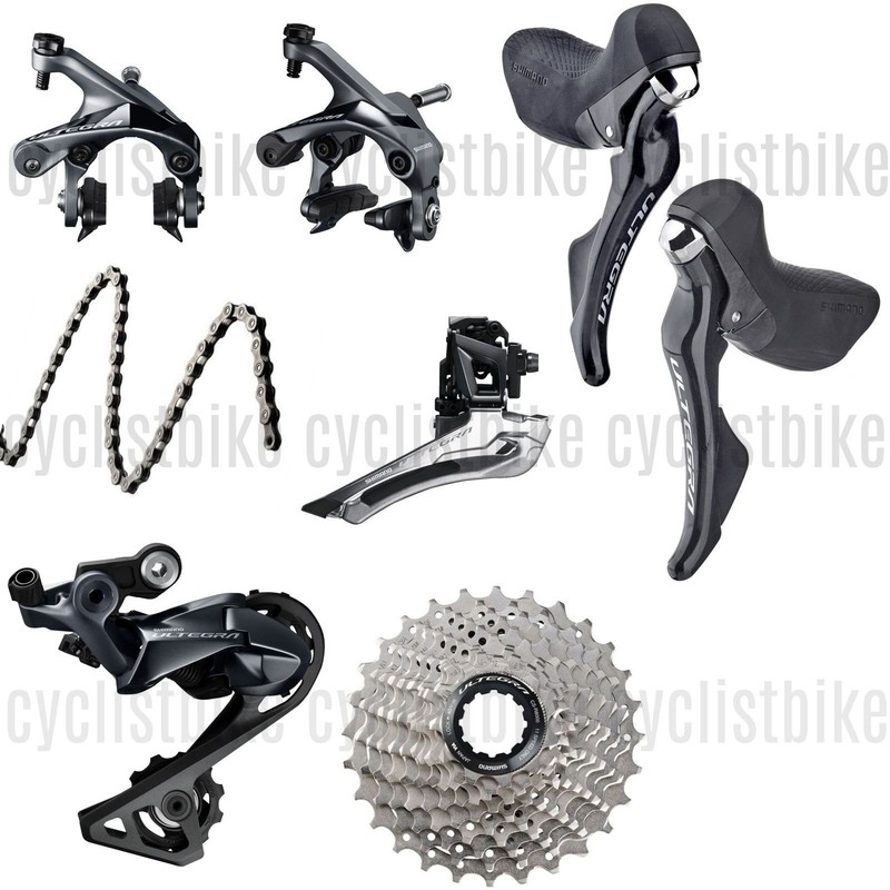 Shimano Ultegra R8000 Groupset 2x11 Mechanical Rim Brakes w/o Crankset