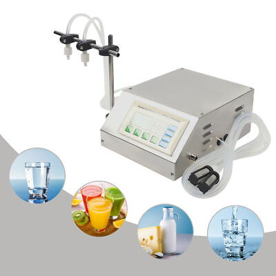 Double Heads Liquid Filling Machine Electric Bottle Filler 70W 12.8L/min/2head