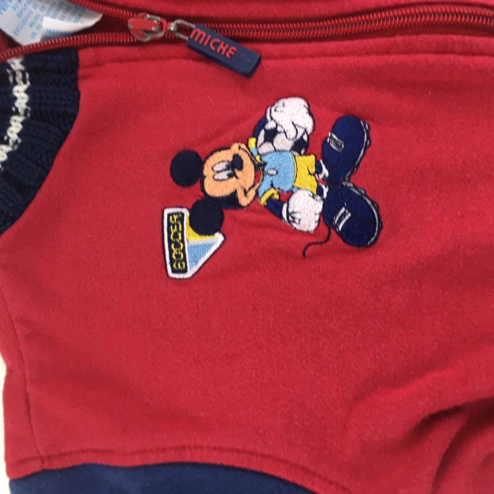 The Wonderful World Of Disney Red And Blue Soccer Mickey Mouse Jacket 24 Months