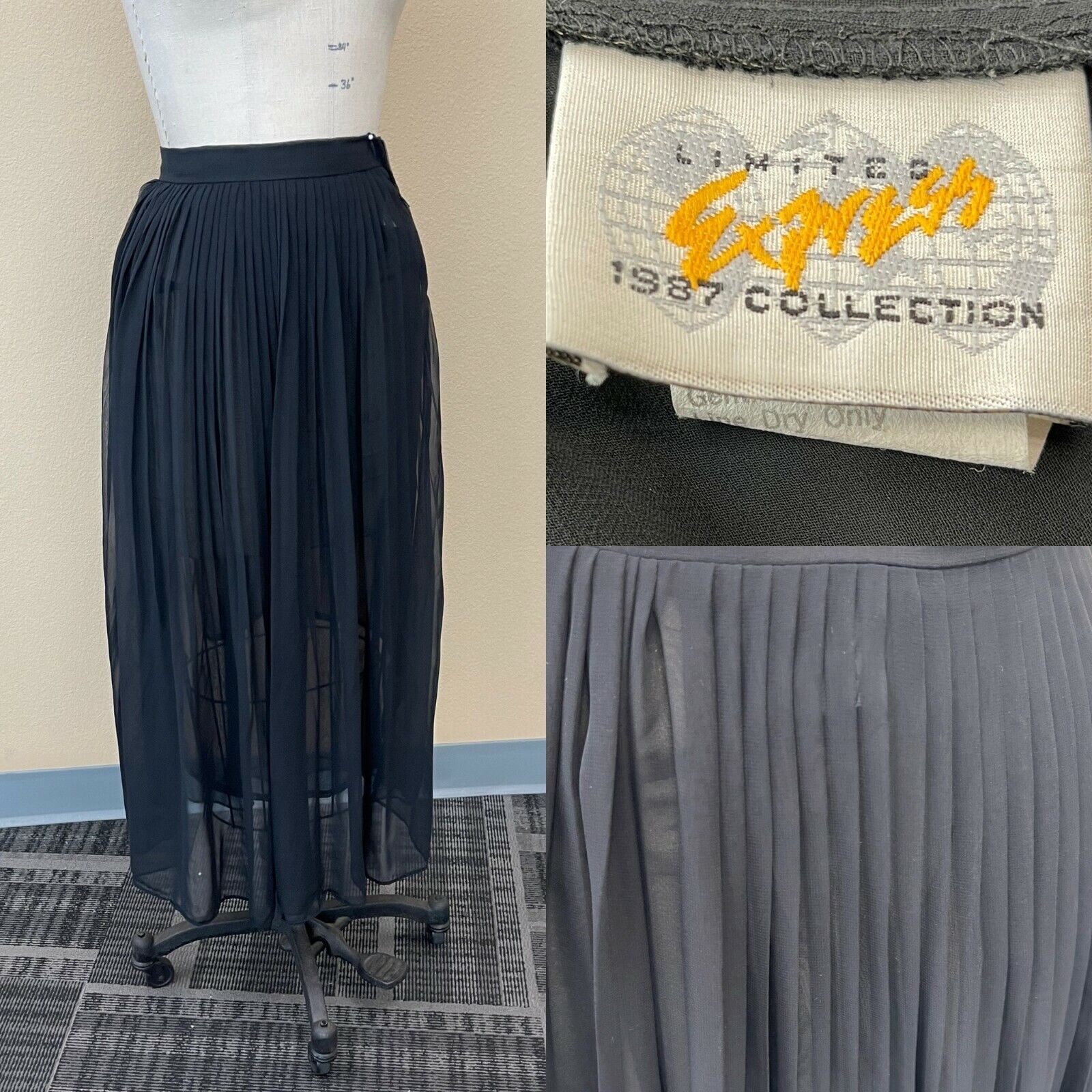 Vintage 1980s 80s Limited Express 1987 Collection Pleated Vintage 1980s 80s Limited Express 1987 Collection Pleated