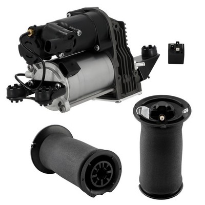 Rear Air Suspension Spring Bag & Air Pump For BMW E60 E61 5er 03-10 37126765603
