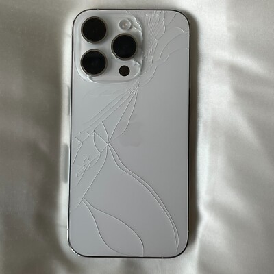 [CRACKED BACK] Apple iPhone 14 Pro | 256 GB | Silver | Unlocked | 84%  