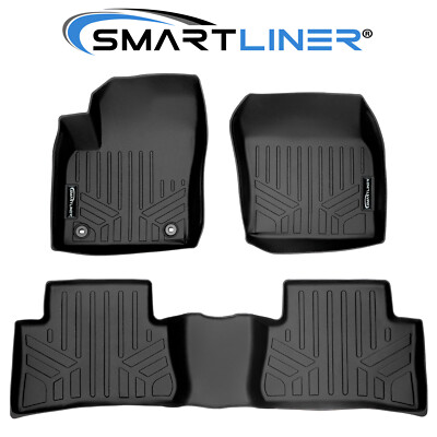 SMARTLINER Floor Mats for Toyota C-HR 2018-2021 Complete Set (Black)