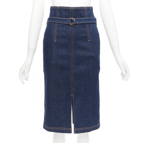 PHILOSOPHY DI LORENZO SERAFINI Olivia denim belted pencil