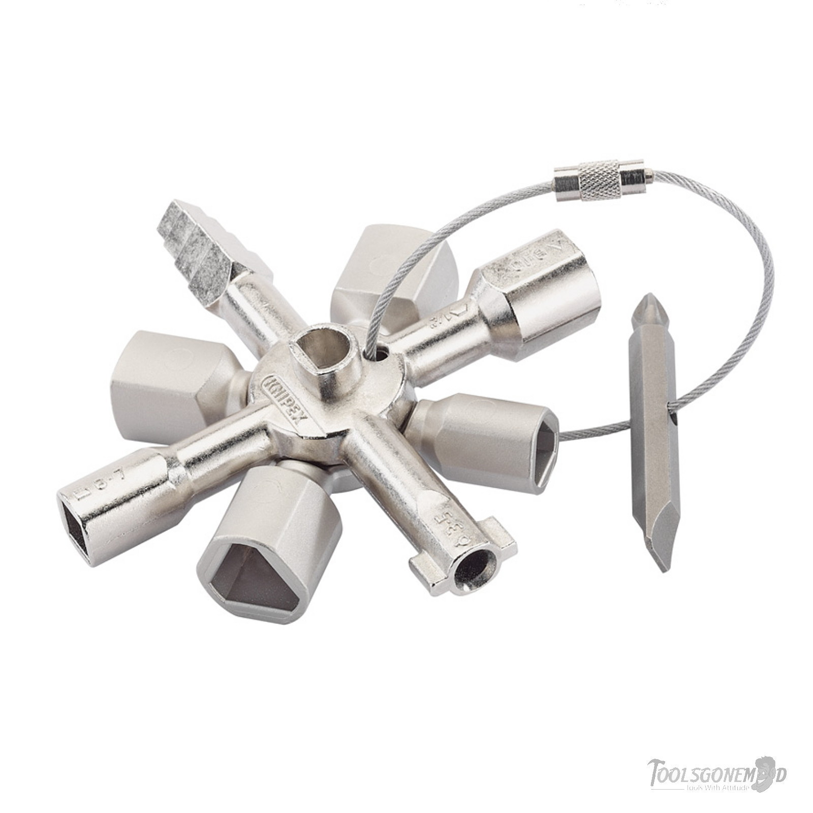 Knipex 001101 Twin Key Multifunctional Switchboard Shut Off Key