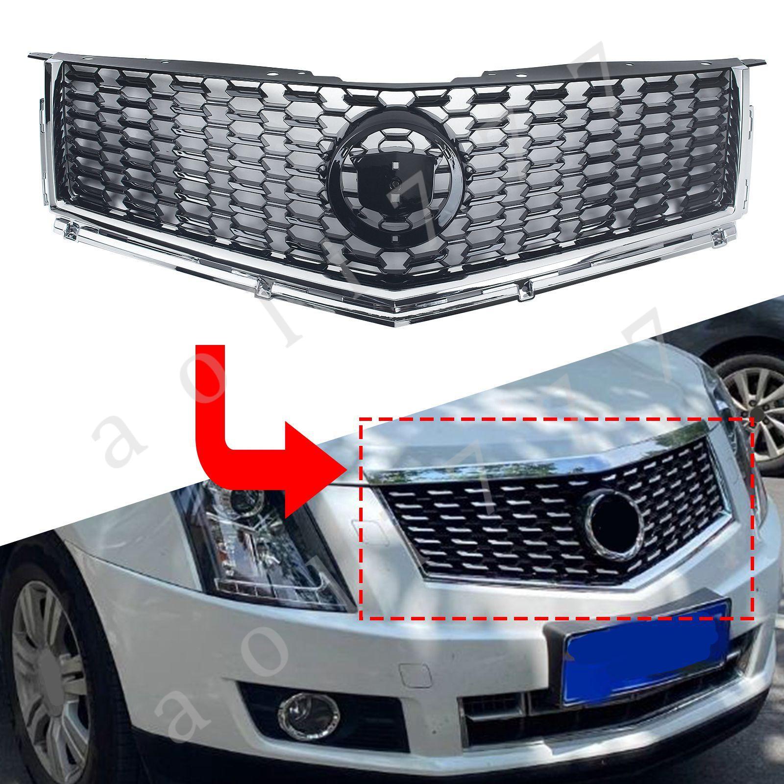 Cadillac グリル ブラック For Cadillac SRX 2010-2016 Black Front Bumper Grille Grill