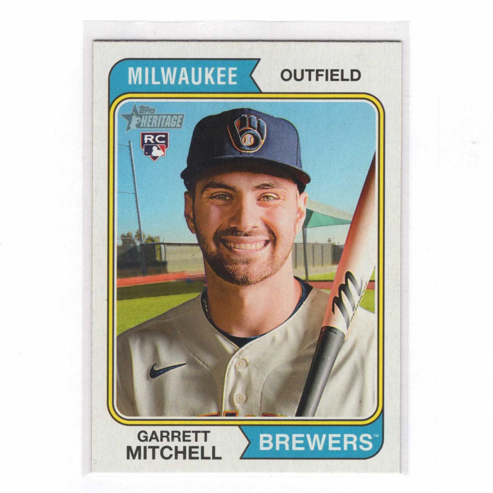 Garrett Mitchell 2023 Topps Heritage RC #95
