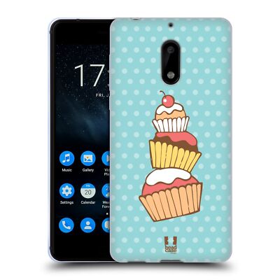 HEAD CASE DESIGNS CUPCAKES SOFT GEL CASE FOR NOKIA PHONES 1