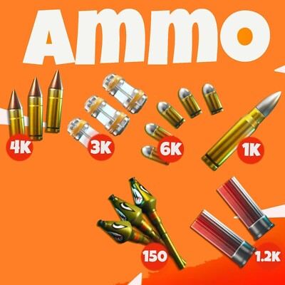 Ammo pack for Fortnite Save The World (Full stack of each Ammo type)