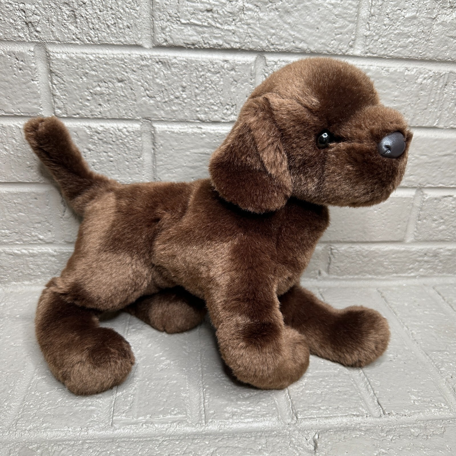 The Black Dog Brand Chocolate Lab Puppy Friend Plush Stuffed Animal 14